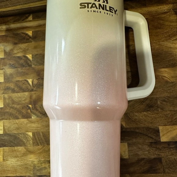 Limited edition Pink white glitter ombré Stanley cup 40 oz - Picture 5 of 14